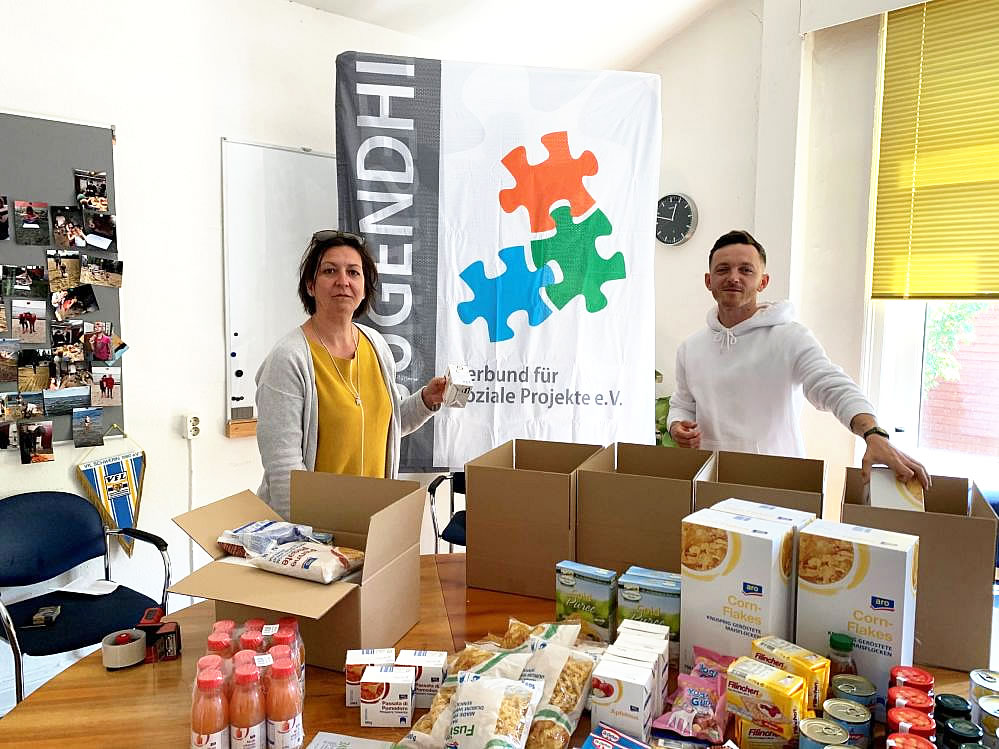 Vereine Packen Lebensmittel Pakete